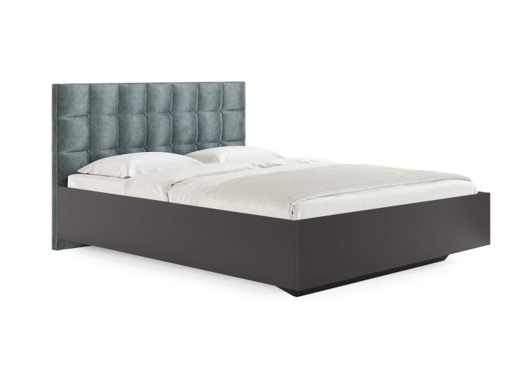 Кровать Сонум Luiza Графит (Велюр)