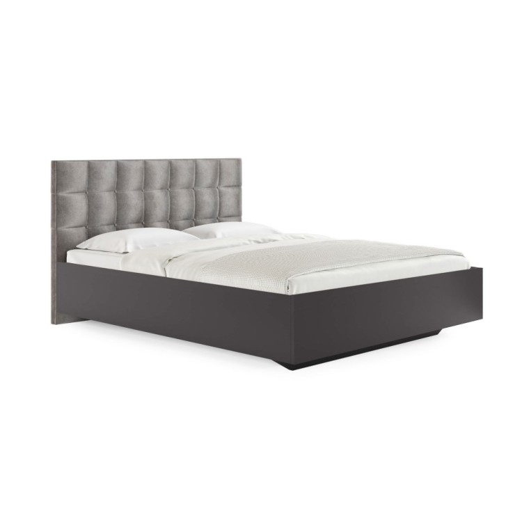 Кровать Сонум Luiza Графит (Велюр)