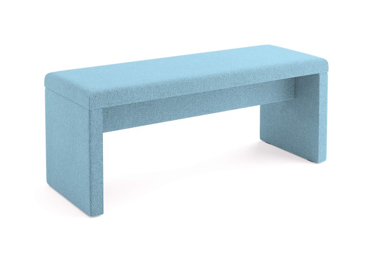 Рогожка голубой